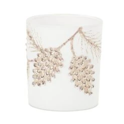 Melrose 3.5" Glittered Pinecone Candle Holders, 6ct. 10 Melrose 3.5" Glittered Pinecone Candle Holders, 6ct. -Northlight Shop D736219S 3