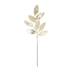 Melrose 28" Gold Glittered Leaf Sprays, 6ct. 8 Melrose 28" Gold Glittered Leaf Sprays, 6ct. -Northlight Shop D738517S 2