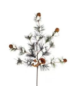 Melrose 20" Snowy Pine Leaf & Pinecone Sprays, 6ct. -Northlight Shop D738521S 1