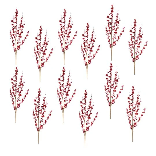 Melrose Flocked Berry Twig Spray, 12ct. 3 Melrose Flocked Berry Twig Spray, 12ct.
