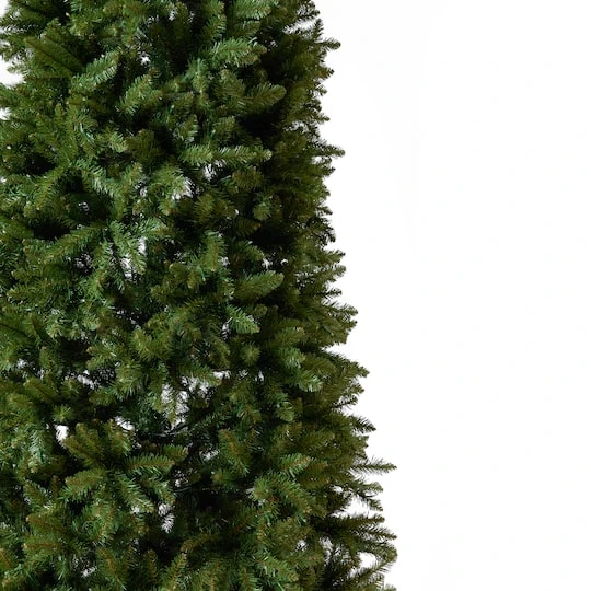 13ft. Pre-Lit Green Mountain Pine Slim Artificial Christmas Tree, Warm White LED Lights 7 13ft. Pre-Lit Green Mountain Pine Slim Artificial Christmas Tree, Warm White LED Lights - Image 5