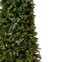 13ft. Pre-Lit Green Mountain Pine Slim Artificial Christmas Tree, Warm White LED Lights 23 13ft. Pre-Lit Green Mountain Pine Slim Artificial Christmas Tree, Warm White LED Lights -Northlight Shop D739578S 5