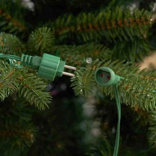 13ft. Pre-Lit Green Mountain Pine Slim Artificial Christmas Tree, Warm White LED Lights 11 13ft. Pre-Lit Green Mountain Pine Slim Artificial Christmas Tree, Warm White LED Lights - Image 9