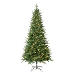 7.5ft. Pre-Lit Feel-Real® Duxbury Artificial Christmas Tree, Warm White LED Lights -Northlight Shop D739611S 1 1