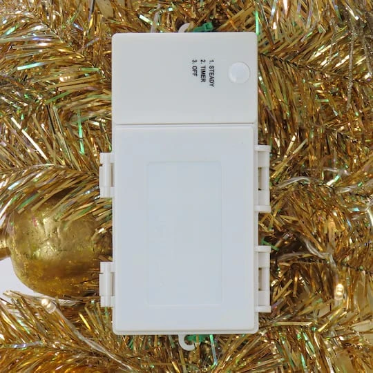 36" Be Merry Gold LED Teardrop Swag 7 36" Be Merry Gold LED Teardrop Swag - Image 5