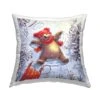 Stupell Industries Snow Angel Bear Smiling Winter Throw Pillow -Northlight Shop D742931S 1