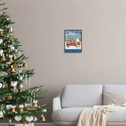 Stupell Industries Let It Snow Winter Dogs Framed Giclee Art Black -Northlight Shop D747473S 2