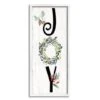 Stupell Industries Joy Seasonal Botanical Wreath Framed Giclee Art White -Northlight Shop D747923S 1