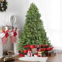 Northlight 6.5ft. Pre-Lit Noble Fir Artificial Christmas Tree, Clear Lights -Northlight Shop D755850S 2
