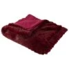 Northlight Burgundy Red Ultra Plush Faux Fur Throw Blanket -Northlight Shop D755907S 1