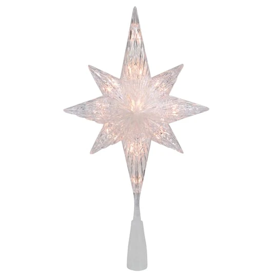 Northlight 11" Lighted 8 Point Bethlehem Star Christmas Tree Topper 4 Northlight 11" Lighted 8 Point Bethlehem Star Christmas Tree Topper - Image 2
