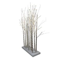 Northlight 4ft. Micro LED Decorative Birch Trees With Platform 7 Northlight 4ft. Micro LED Decorative Birch Trees With Platform -Northlight Shop D755960S 3