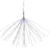 Northlight 20" LED Lighted Firework Silver Branch Christmas Decoration Silver With Blue Lights -Northlight Shop D756610S 1