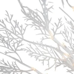 Northlight 5ft. Pre-Lit White Floral Artificial Christmas Tree, Warm White LED Lights 15 Northlight 5ft. Pre-Lit White Floral Artificial Christmas Tree, Warm White LED Lights -Northlight Shop D756675S 6