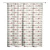 Star Holly Pattern Shower Curtain -Northlight Shop D756980S 1