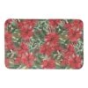 Poinsettia Pattern Bath Mat -Northlight Shop D756982S 1