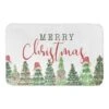Merry Christmas Gnome Trees Bath Mat 2 Merry Christmas Gnome Trees Bath Mat -Northlight Shop D756984S 1