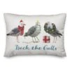 Deck The Gulls Throw Pillow