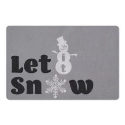 Let It Snow Snowman Floor Mat -Northlight Shop D758269S 1 1