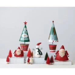 Hello Honey® Red Hand-Painted Canvas Santa Decoration -Northlight Shop D758752S 3