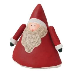 Hello Honey® Red Hand-Painted Canvas Santa Decoration -Northlight Shop D758752S 4