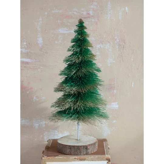 Hello Honey® 12.25" Green Sisal Bottlebrush Decorative Tree 5 Hello Honey® 12.25" Green Sisal Bottlebrush Decorative Tree - Image 3
