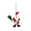 Hello Honey® 7" Red Santa Wool Felt Santa Ornament 2 Hello Honey® 7" Red Santa Wool Felt Santa Ornament -Northlight Shop D758782S 1