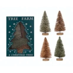 Hello Honey® Multicolor Tree Farm Christmas Tree Set -Northlight Shop D758784S 1 1