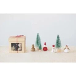 Hello Honey® Christmas Garden Kit With Hand-Painted Wood Figures -Northlight Shop D758787S 3