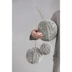 Hello Honey® 6" Snow Finish Brown Textured Plastic Ball Ornament 7 Hello Honey® 6" Snow Finish Brown Textured Plastic Ball Ornament -Northlight Shop D758799S 3