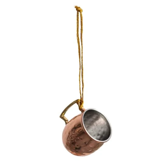 Hello Honey® 2.5" Copper Finish Hammered Stainless Steel Mule Mug Ornament 7 Hello Honey® 2.5" Copper Finish Hammered Stainless Steel Mule Mug Ornament - Image 5