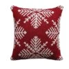 Hello Honey® Red & White Snowflake Pillow 1 Hello Honey® Red & White Snowflake Pillow -Northlight Shop D758830S 1