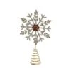Hello Honey® 11" Metal, Glass & Acrylic Snowflake Tree Topper With Jewels -Northlight Shop D758837S 1