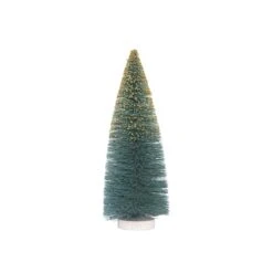 Hello Honey® 12" Green & Gold Glitter Sisal Bottle Brush Tree With Wood Base 8 Hello Honey® 12" Green & Gold Glitter Sisal Bottle Brush Tree With Wood Base -Northlight Shop D758843S 1 1