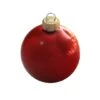Whitehurst 2 Pack 6" Pearl Glass Ball Christmas Ornaments Red