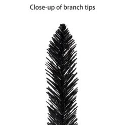 6ft. Pre-Lit Black Carson Pine Artificial Christmas Tree, Clear Lights 16 6ft. Pre-Lit Black Carson Pine Artificial Christmas Tree, Clear Lights -Northlight Shop D799580S 6