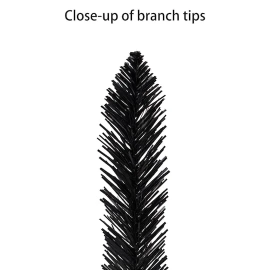 6ft. Pre-Lit Black Carson Pine Artificial Christmas Tree, Clear Lights 9 6ft. Pre-Lit Black Carson Pine Artificial Christmas Tree, Clear Lights - Image 7