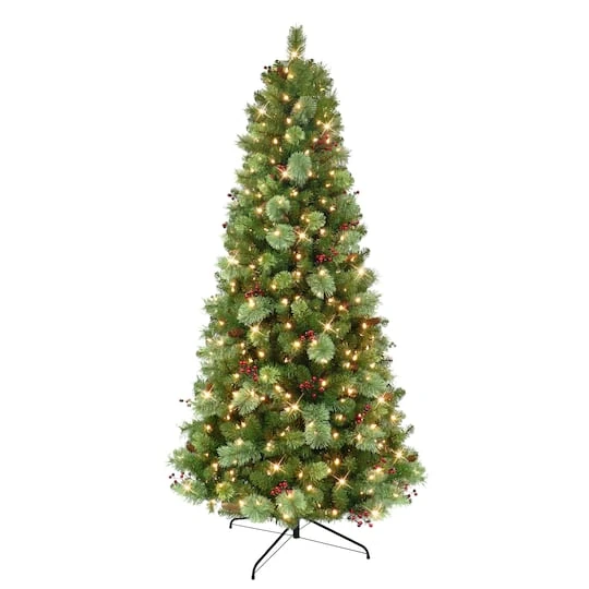 6.5ft. Pre-Lit Washington Spruce Aritificial Christmas Tree, Warm White LED Lights 4 6.5ft. Pre-Lit Washington Spruce Aritificial Christmas Tree, Warm White LED Lights - Image 2