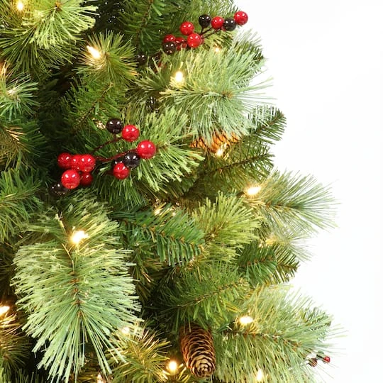 6.5ft. Pre-Lit Washington Spruce Aritificial Christmas Tree, Warm White LED Lights 7 6.5ft. Pre-Lit Washington Spruce Aritificial Christmas Tree, Warm White LED Lights - Image 5