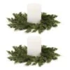 Melrose 16" Classic Pine Candle Ring, 2ct.