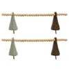 Melrose 5.5ft. Wood Bead & Felt Pine Tree Garlands, 2ct. 2 Melrose 5.5ft. Wood Bead & Felt Pine Tree Garlands, 2ct. -Northlight Shop D800204S 5