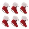 Melrose 7.25" Fluffy Ice Skate Ornaments, 6ct. 2 Melrose 7.25" Fluffy Ice Skate Ornaments, 6ct. -Northlight Shop D800430S 3