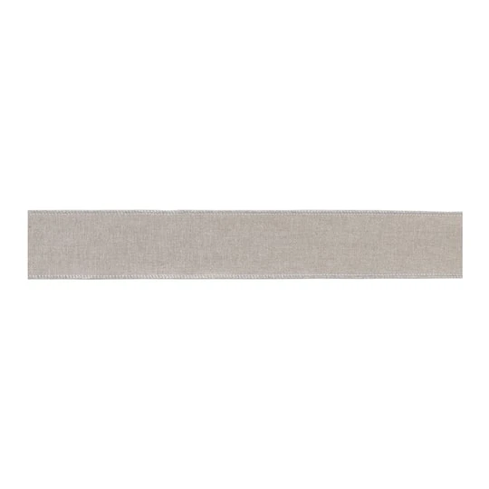 Melrose 2.5" X 5yd. Beige Cotton Shimmer Wired Ribbon, 2ct. 5 Melrose 2.5" X 5yd. Beige Cotton Shimmer Wired Ribbon, 2ct. - Image 3