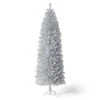 7.5ft. Unlit Silver Pencil Tinsel Artificial Christmas Tree -Northlight Shop D800984S 1