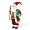 Glitzhome® 18" Faux Fur Traditional Christmas Santa Figurine 1 Glitzhome® 18" Faux Fur Traditional Christmas Santa Figurine -Northlight Shop D801014S 1