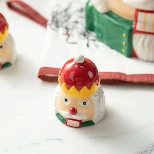 Glitzhome® Dolomite Christmas Nutcracker Cookie Jar Set 7 Glitzhome® Dolomite Christmas Nutcracker Cookie Jar Set - Image 5