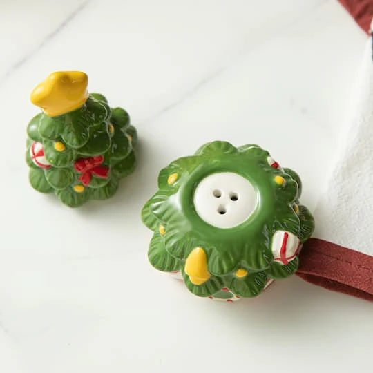 Glitzhome® Dolomite Christmas Tree Cookie Jar Set 7 Glitzhome® Dolomite Christmas Tree Cookie Jar Set - Image 5