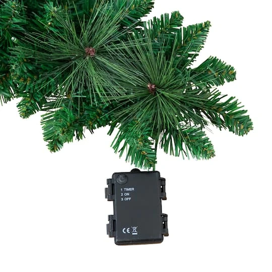 5ft. Pre-Lit Fir Wall Hanging Artificial Christmas Tree With Star Topper, Warm White LED Lights 9 5ft. Pre-Lit Fir Wall Hanging Artificial Christmas Tree With Star Topper, Warm White LED Lights - Image 7