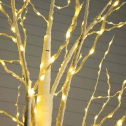 3ft. Pre-Lit White Birch Artificial Tree, Warm White LED Lights 16 3ft. Pre-Lit White Birch Artificial Tree, Warm White LED Lights -Northlight Shop D804697S 4