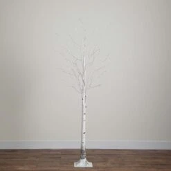 3ft. Pre-Lit White Birch Artificial Tree, Warm White LED Lights 20 3ft. Pre-Lit White Birch Artificial Tree, Warm White LED Lights -Northlight Shop D804697S 9